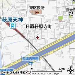 大阪府堺市東区日置荘原寺町185-15周辺の地図