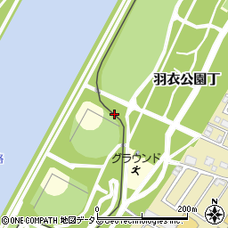 大阪府高石市羽衣公園丁周辺の地図