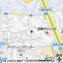 大阪府堺市中区深井中町1237周辺の地図