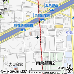 大阪府堺市東区日置荘原寺町393周辺の地図