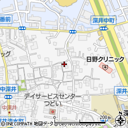 大阪府堺市中区深井中町1855周辺の地図