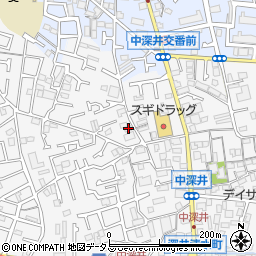 大阪府堺市中区深井中町1203-4周辺の地図