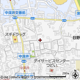 大阪府堺市中区深井中町1226-4周辺の地図