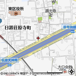 大阪府堺市東区日置荘原寺町227-8周辺の地図