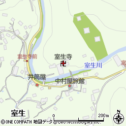 室生寺周辺の地図