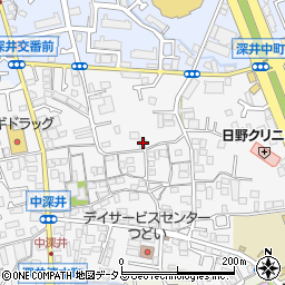 大阪府堺市中区深井中町1866-1周辺の地図