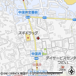 大阪府堺市中区深井中町1222-19周辺の地図