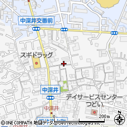 大阪府堺市中区深井中町1222-13周辺の地図