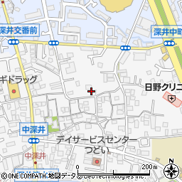 大阪府堺市中区深井中町1866周辺の地図