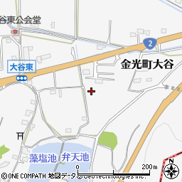 岡山県浅口市金光町大谷2307-2周辺の地図