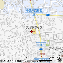 大阪府堺市中区深井中町1216-10周辺の地図