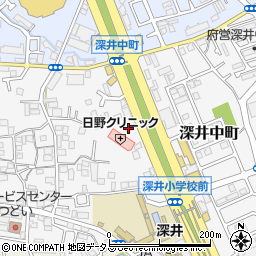 大阪府堺市中区深井中町1249周辺の地図