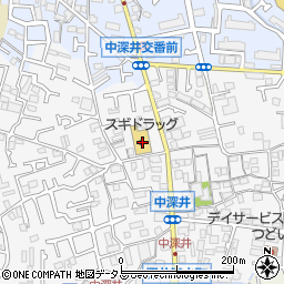 大阪府堺市中区深井中町1216-7周辺の地図