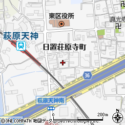 大阪府堺市東区日置荘原寺町185-24周辺の地図