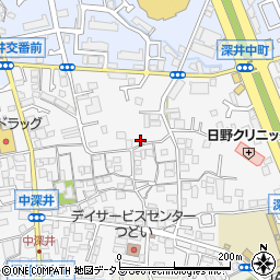 大阪府堺市中区深井中町1232周辺の地図