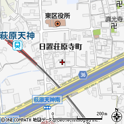 大阪府堺市東区日置荘原寺町185-29周辺の地図