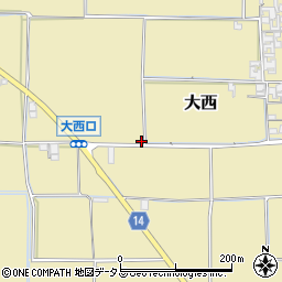 奈良県桜井市大西372周辺の地図