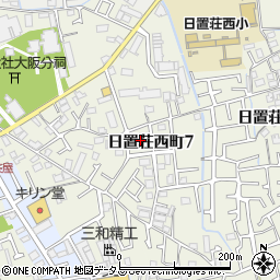 大阪府堺市東区日置荘西町7丁21周辺の地図