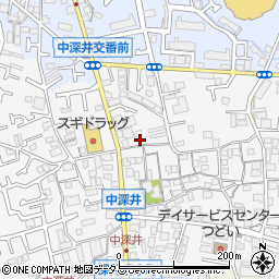 大阪府堺市中区深井中町1222-14周辺の地図