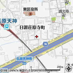 大阪府堺市東区日置荘原寺町185-53周辺の地図