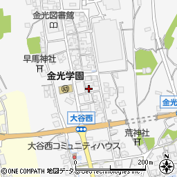 岡山県浅口市金光町大谷480周辺の地図