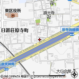 大阪府堺市東区日置荘原寺町546周辺の地図
