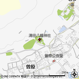 清田八幡神社周辺の地図