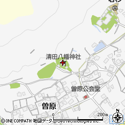 清田八幡神社周辺の地図