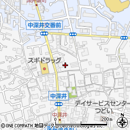 大阪府堺市中区深井中町1222-7周辺の地図