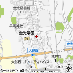 岡山県浅口市金光町大谷495-1周辺の地図