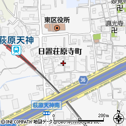 大阪府堺市東区日置荘原寺町185-13周辺の地図