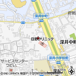 大阪府堺市中区深井中町681周辺の地図