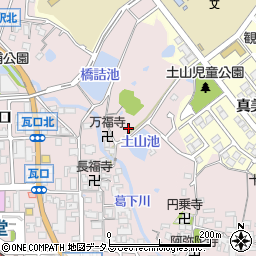 奈良県香芝市瓦口1077周辺の地図