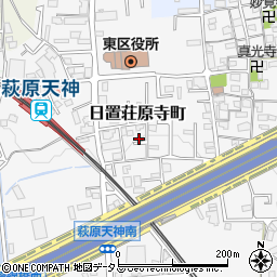 大阪府堺市東区日置荘原寺町185-20周辺の地図