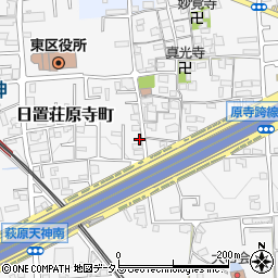大阪府堺市東区日置荘原寺町227-9周辺の地図