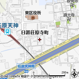 大阪府堺市東区日置荘原寺町185-16周辺の地図