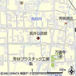 狐井公民館周辺の地図