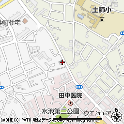 大阪府堺市中区深井中町337周辺の地図