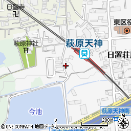 大阪府堺市東区日置荘原寺町89周辺の地図