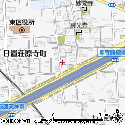大阪府堺市東区日置荘原寺町547周辺の地図