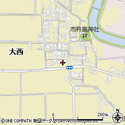 奈良県桜井市大西296周辺の地図
