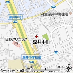 大阪府堺市中区深井中町3214周辺の地図