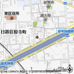 大阪府堺市東区日置荘原寺町548周辺の地図