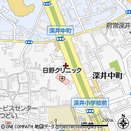 大阪府堺市中区深井中町674周辺の地図