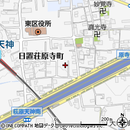 大阪府堺市東区日置荘原寺町225周辺の地図