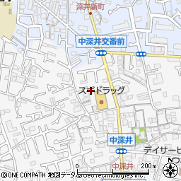 大阪府堺市中区深井中町1216-6周辺の地図