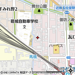 奈良県香芝市瓦口2210周辺の地図