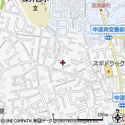 大阪府堺市中区深井中町1197周辺の地図