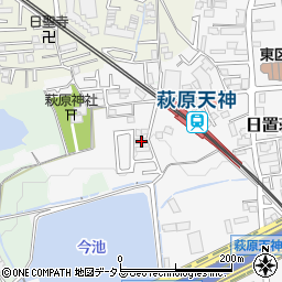 大阪府堺市東区日置荘原寺町85周辺の地図
