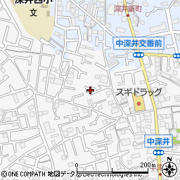 大阪府堺市中区深井中町1209-5周辺の地図